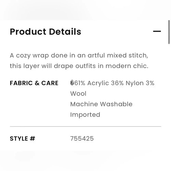 NWT LOFT Mixed Stitch Wrap - Picture 2 of 9